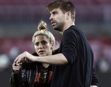 Piqué con Shakira antes del partido con el PSG