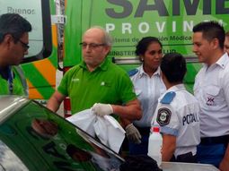 La mujer fue asistida por policías locales y tanto ella como su bebé se encuentran en perfecto estado La mujer fue asistida por policías locales y tanto ella como su bebé se encuentran en perfecto estado