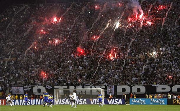 La hinchada de Corinthians.
