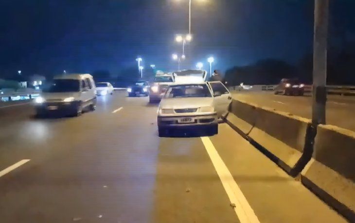 Choque múltiple en la avenida General Paz dejó un herido