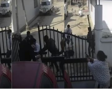 Una patota lo atacó en la puerta de su casa y la mujer lo salvó a los tiros