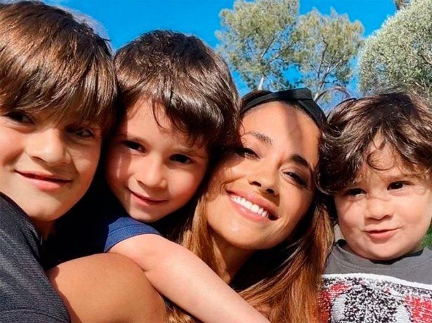 Así fueron los días de Antonela Roccuzzo sin Messi y con sus hijos en Londres