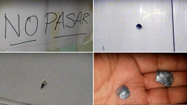 Así quedaron las instalaciones de la escuela tras los disparos