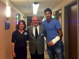 del potro y su primera visita al medico tras la operacion del potro y su primera visita al medico tras la operacion