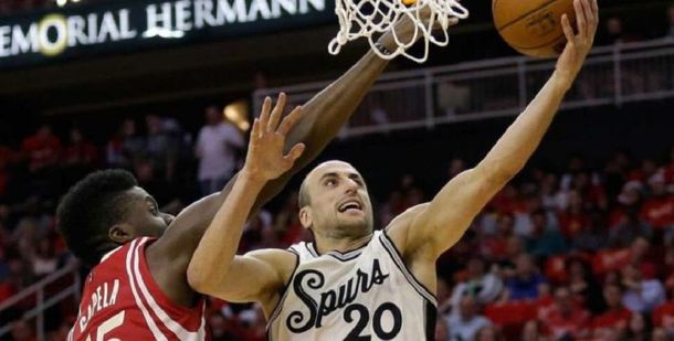Emanuel Ginóbili ante Houston Rockets
