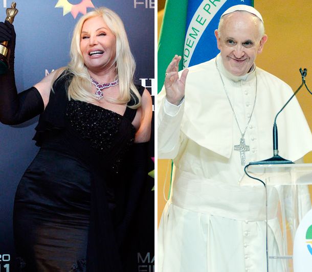 Susana Giménez, en contra del Martín Fierro al papa Francisco