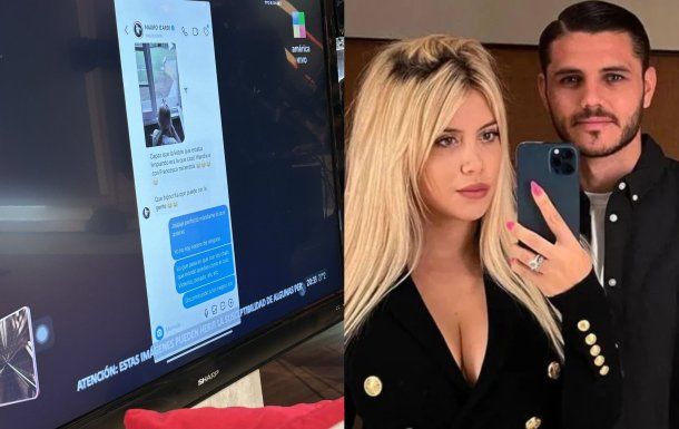 Ángel de Brito mostró el comprometedor video de Wanda Nara que le envió Mauro Icardi