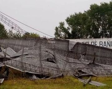 Chascomús: el temporal provocó caída de árboles y voladuras de techos