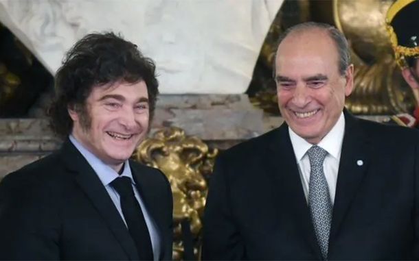 Javier Milei y Guillermo Francos.