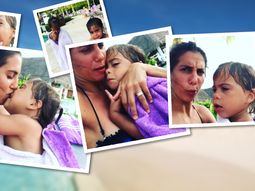 Cinthia Fernández y sus hijas Charis, Bella y Francesca