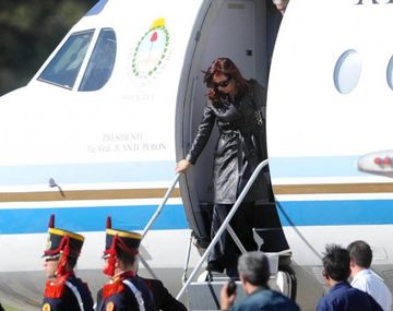 Cristina viajó a Santa Cruz para pasar las Fiestas con su familia
