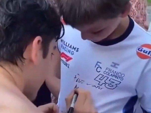 El nuevo ídolo de los más chicos: el gesto de Franco Colapinto con unos niños
