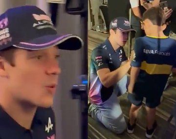 El gesto viral de Colapinto con un niño hincha de Boca que conmovió a todos en México