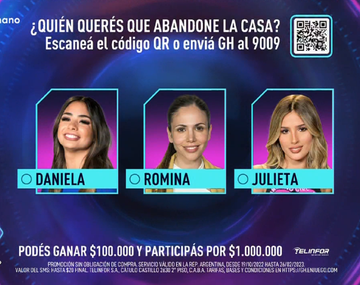 Quedaron tres nominadas en Gran Hermano