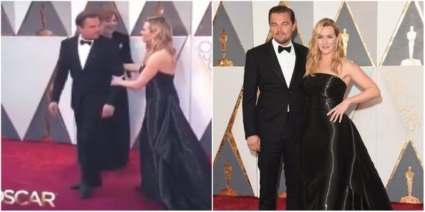 Leonardo Di Carpio y Kate Kate Winslet, juntos en la alfombra roja