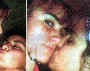 La nueva novia de Maradona a los besos con una mujer