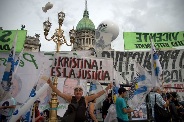 La militancia en el Congreso, las imágenes