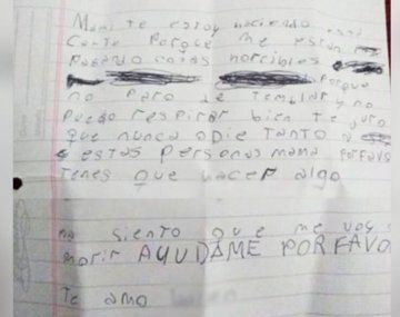 Siento que me voy a morir: una nena denunció bullying a través de una carta a su mamá