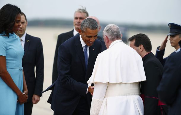 El gesto de Obama en la histórica visita del papa Francisco a los EE.UU.