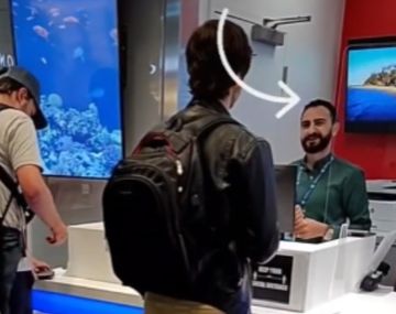 El cajero se rió cuando el joven argentino le consultó acerca del cambio.&nbsp;