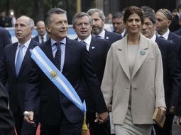 Macri y Juliana Wada en el Tedeum por el 25 de mayo Macri y Juliana Wada en el Tedeum por el 25 de mayo