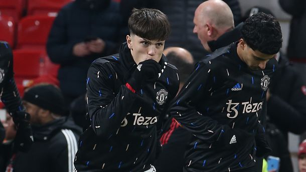 El casi golazo de Garnacho en el Manchester United