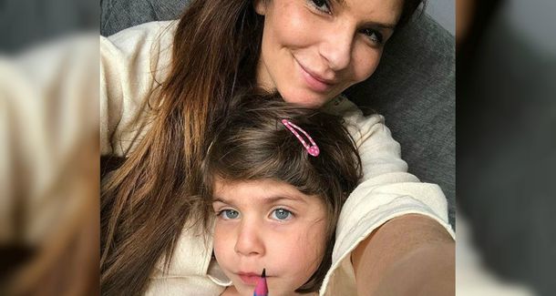 Holman y su hija de cuatro años