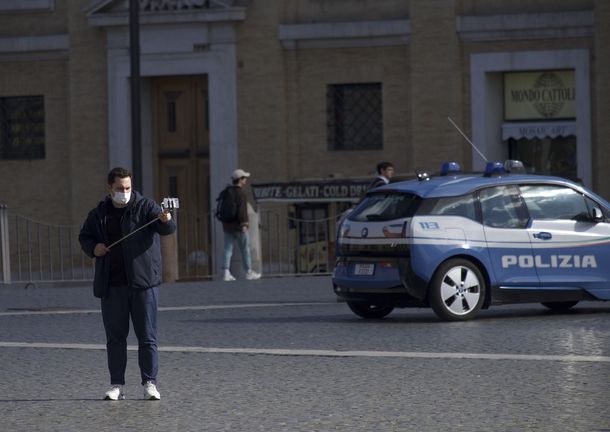 Las calles del norte de Italia est&aacute;n desoladas por la epidemia de coronavirus