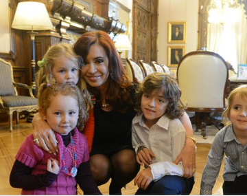 Cristina recibió al nene que la quería ver en persona