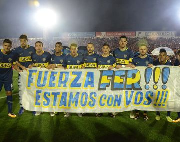 Bandera del primer equipo de Boca para Gago