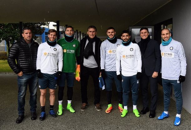  Bauzá se reunió con Icardi en el Inter - Crédito: @inter_latino