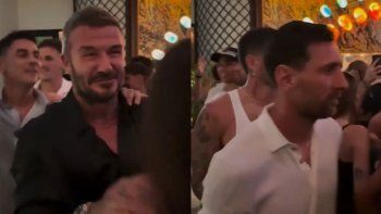 impensado: el video de david beckham bailando cumbia y el trencito con messi impensado: el video de david beckham bailando cumbia y el trencito con messi