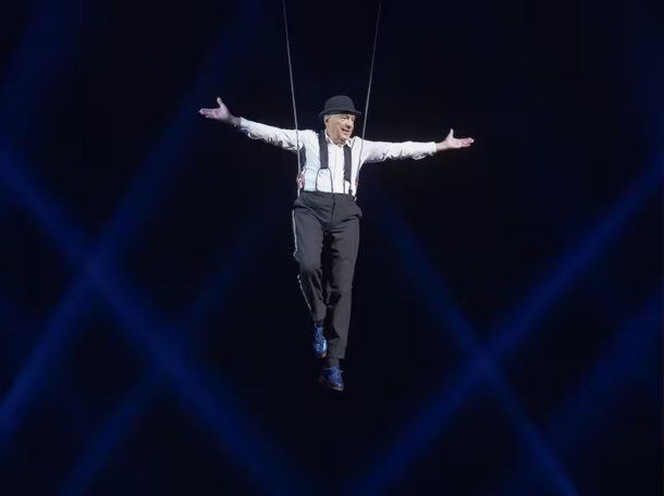 Alberto Cormillot cumplió un sueño y debutó en el circo a los 86 años