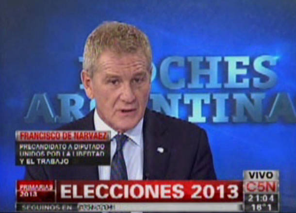 A De Narváez le extraña que se haya recuperado todo lo robado a Massa