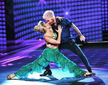 Fede Bal y Laurita Fernández en el Bailando 2017.