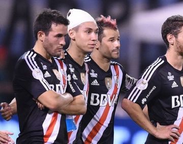 Desazón de los futbolistas de River tras caer en los penales ante San Pablo