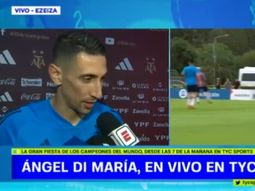 Di María en la previa del amistoso: Es algo único ver a la gente contenta