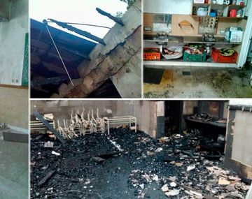 Robaron e incendiaron un jardín