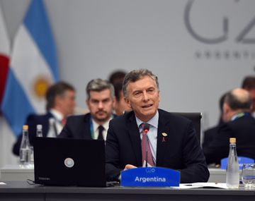 Mauricio Macri en el plenario del G20