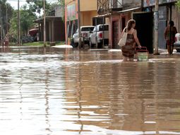 Corrientes: un temporal en enero de 2019 dejó las calles inundadas