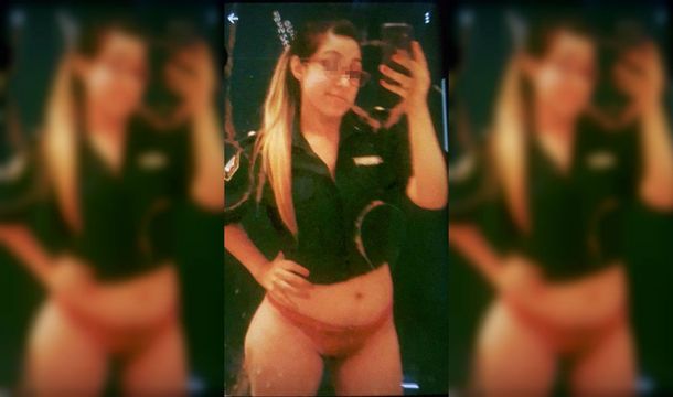 La oficial fue desafectada tras la viralización de las imágenes