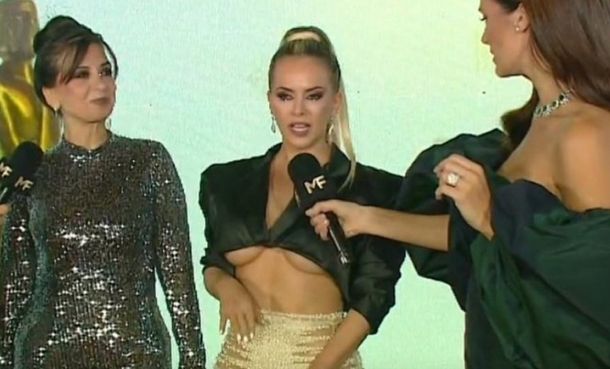 Alejandra Maglietti, tendencia por su look en los Premios Martín Fierro 2022