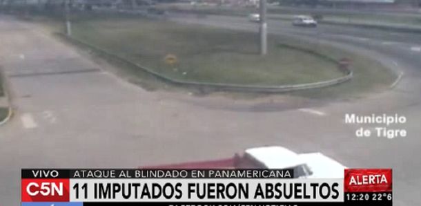 Absolvieron a los 14 imputados por el ataque al blindado en Panamericana