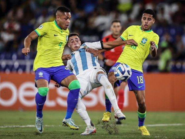 La feroz autocrítica de Valentín Gómez tras la derrota ante Brasil en el Sudamericano Sub-20