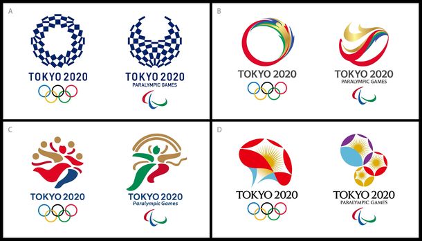 Tokio 2020 reveló la preselección de 4 logos entre los que se elegirá uno