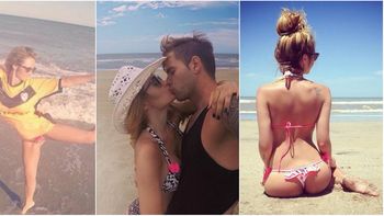 las vacaciones de melina pitra y fabian assmann, a puro besos y futbol las vacaciones de melina pitra y fabian assmann, a puro besos y futbol