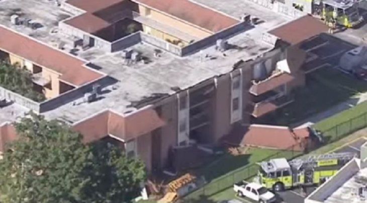 Otro derrumbe en Miami: colapsó el techo de un edificio