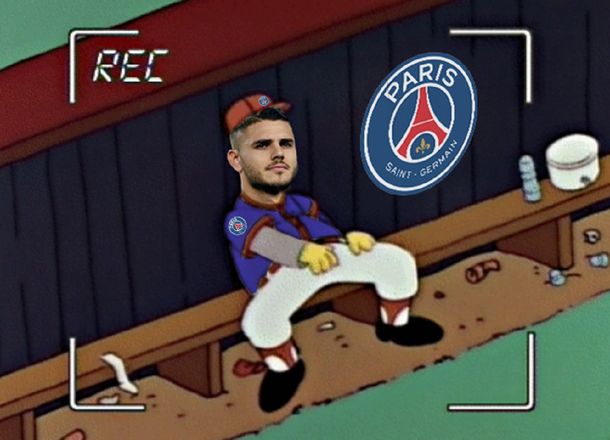 Icardi no sumó minutos en la final de la Champions League y fue blanco de todos los memes
