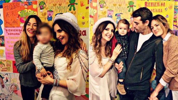 Paula Chaves, Peter Alfonso y Jimena Barón disfrutaron de una tarde de teatro con sus hijos