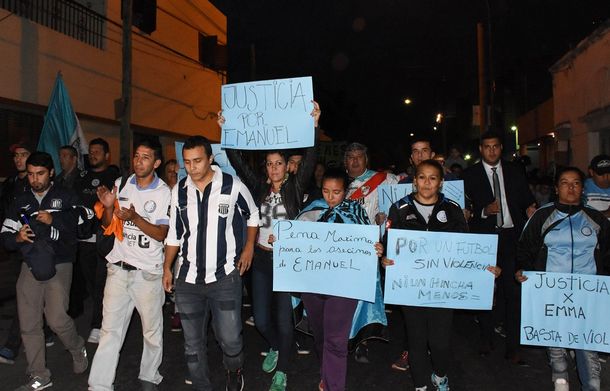 Macha por la muerte de Emanuel Balbo